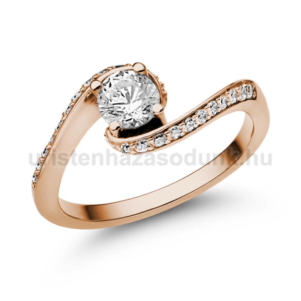 E103RB72 - GYÉMÁNT:  0.72 CT (5.0mm Ø) Eljegyzési Gyűrű