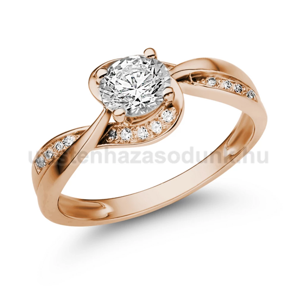 E108RB86 - GYÉMÁNT:  0.86 CT (5.5 mm Ø) Eljegyzési Gyűrű