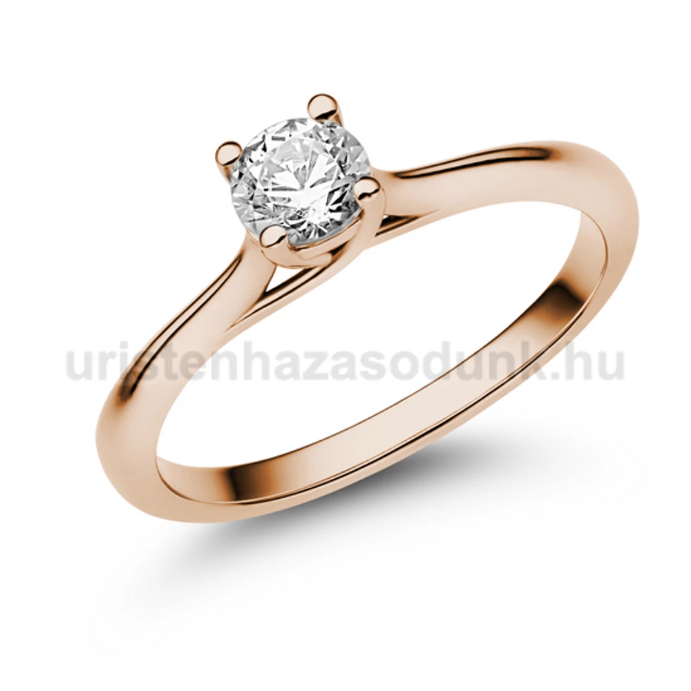 E112RB35 - GYÉMÁNT:  0.35 CT (=mm4.5Ø) Eljegyzési Gyűrű