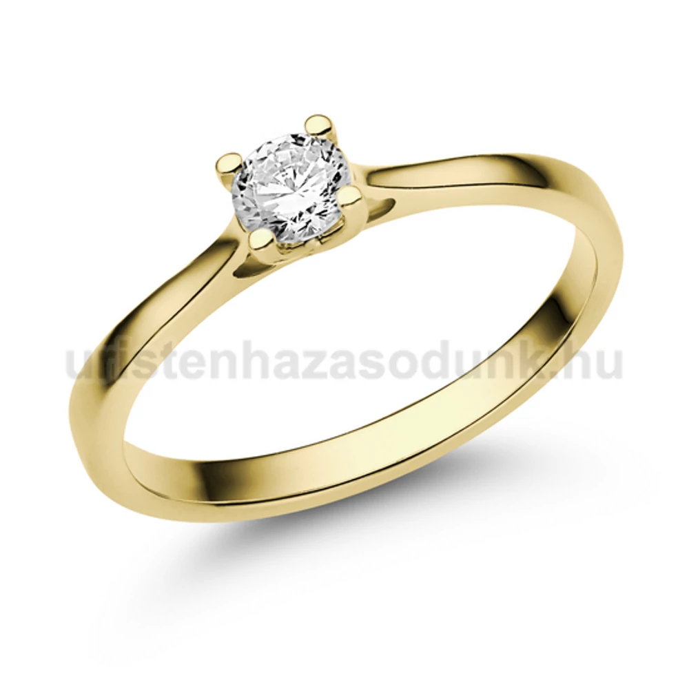 E113SB30 - GYÉMÁNT:  0.30 CT (=4.2mm Ø) Eljegyzési Gyűrű
