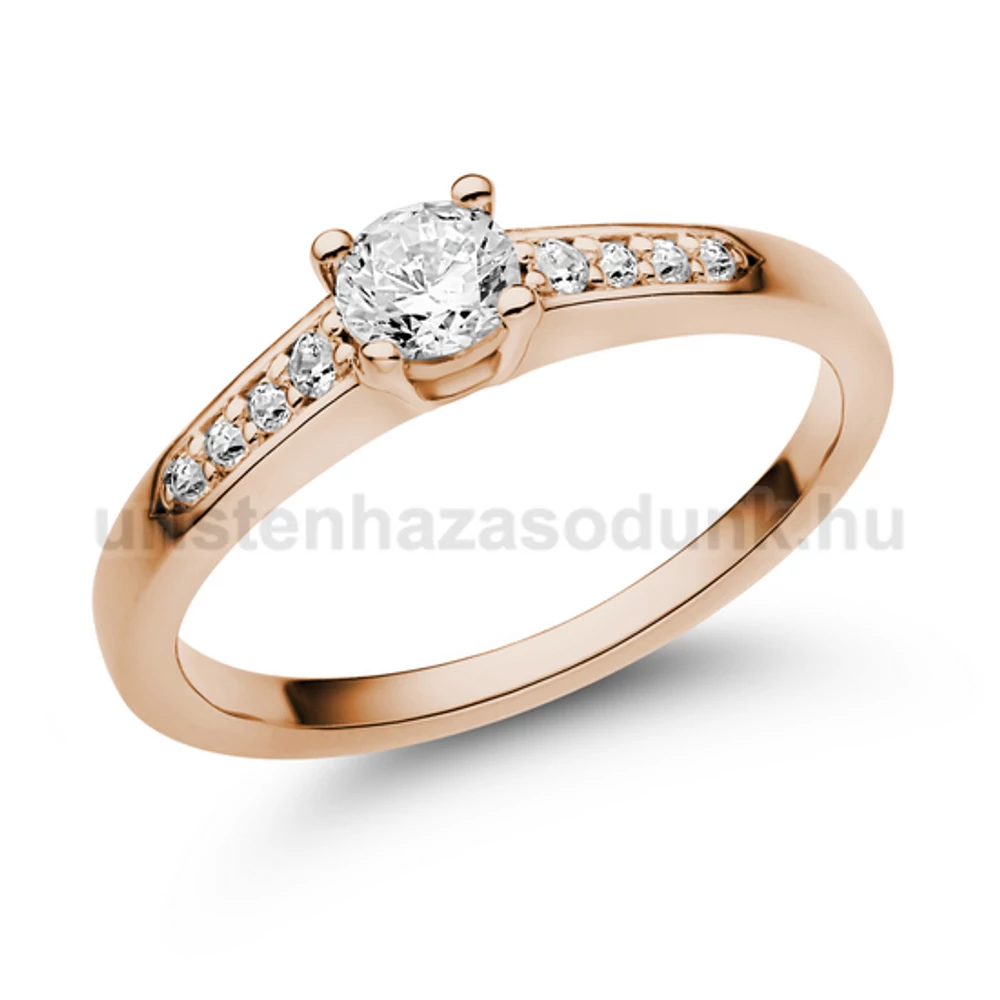 E115RB39 - GYÉMÁNT:  0.39 CT (4.2mm Ø) Eljegyzési Gyűrű