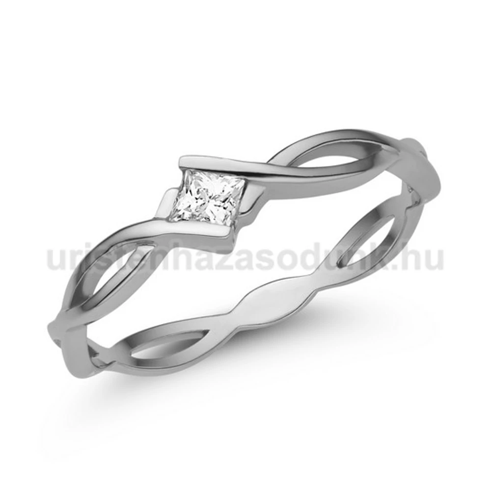 E11FB14 - GYÉMÁNT:  0.14 CT (=3.0mm Ø) Eljegyzési Gyűrű