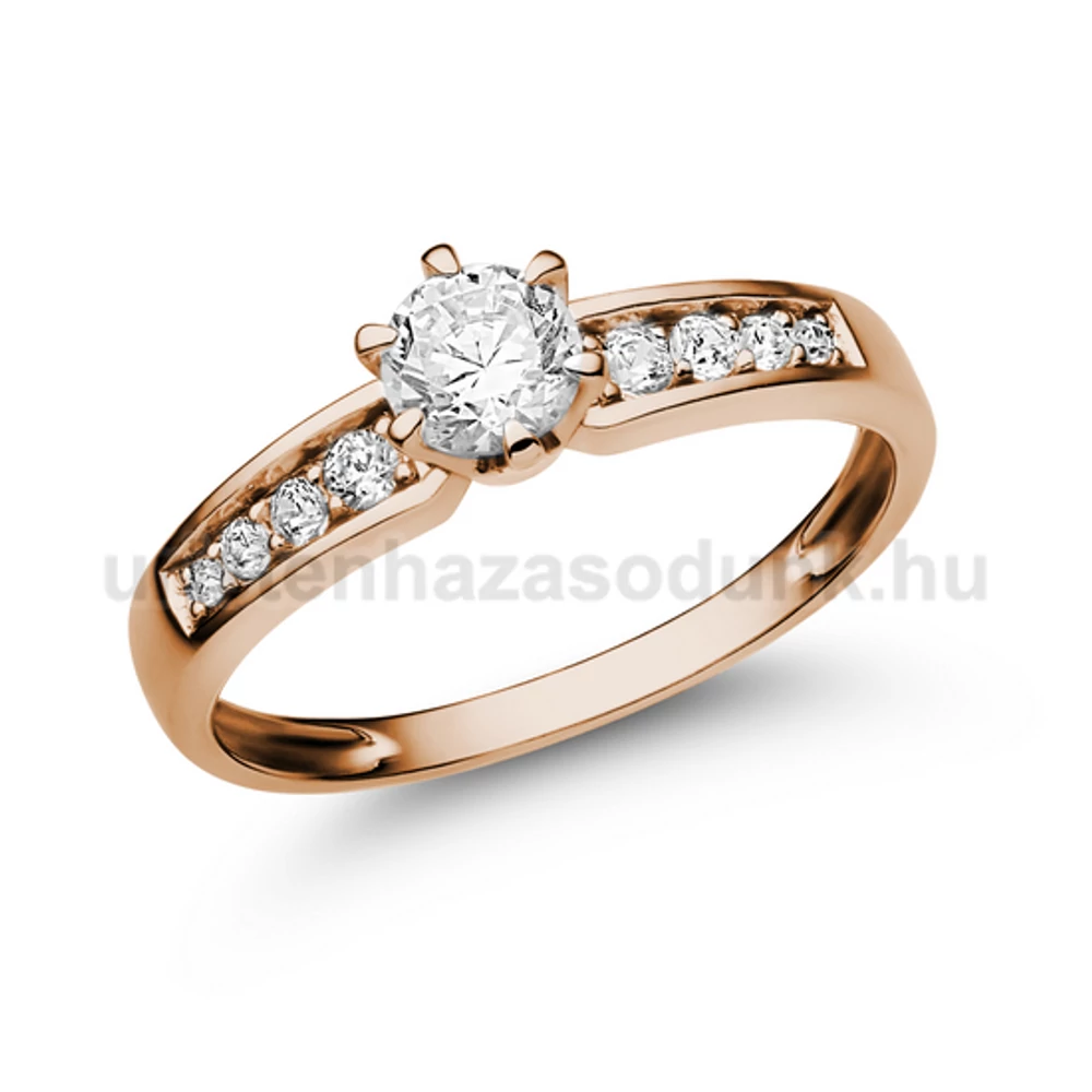 E17RB50 - GYÉMÁNT:  0.50 CT (4.5mm Ø) Eljegyzési Gyűrű