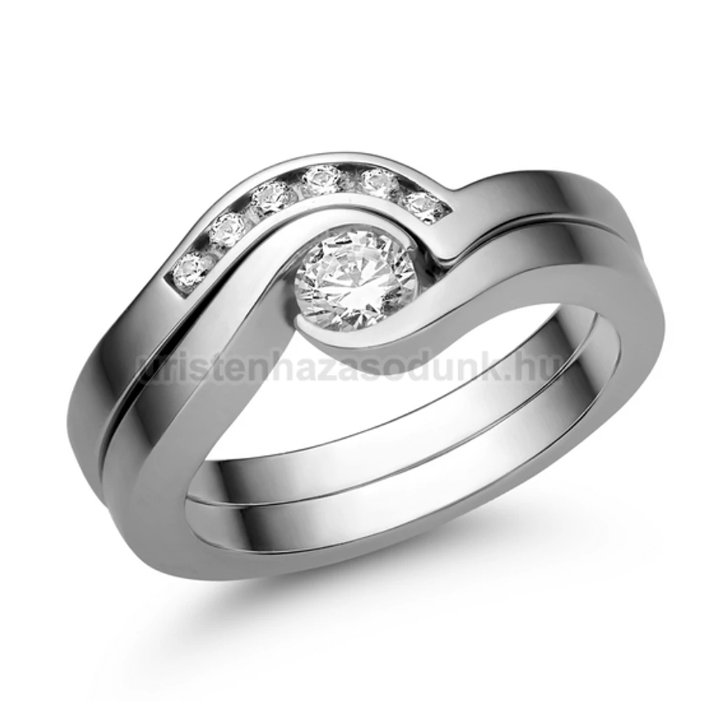 E204FB35 - GYÉMÁNT:  0.35 CT (=mm4.0Ø) Eljegyzési Gyűrű