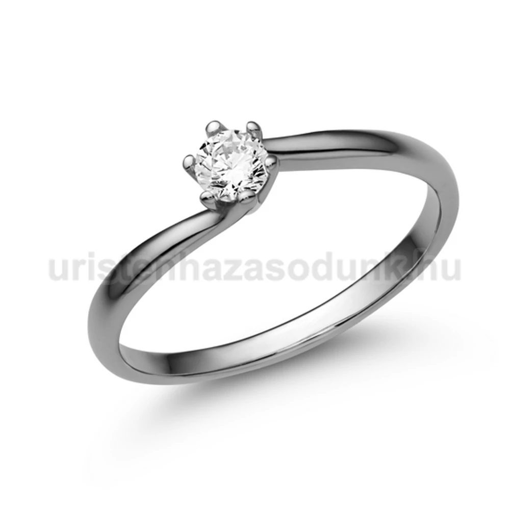E209FB15 - GYÉMÁNT:  0.15 CT (3.40 mm Ø) Eljegyzési Gyűrű