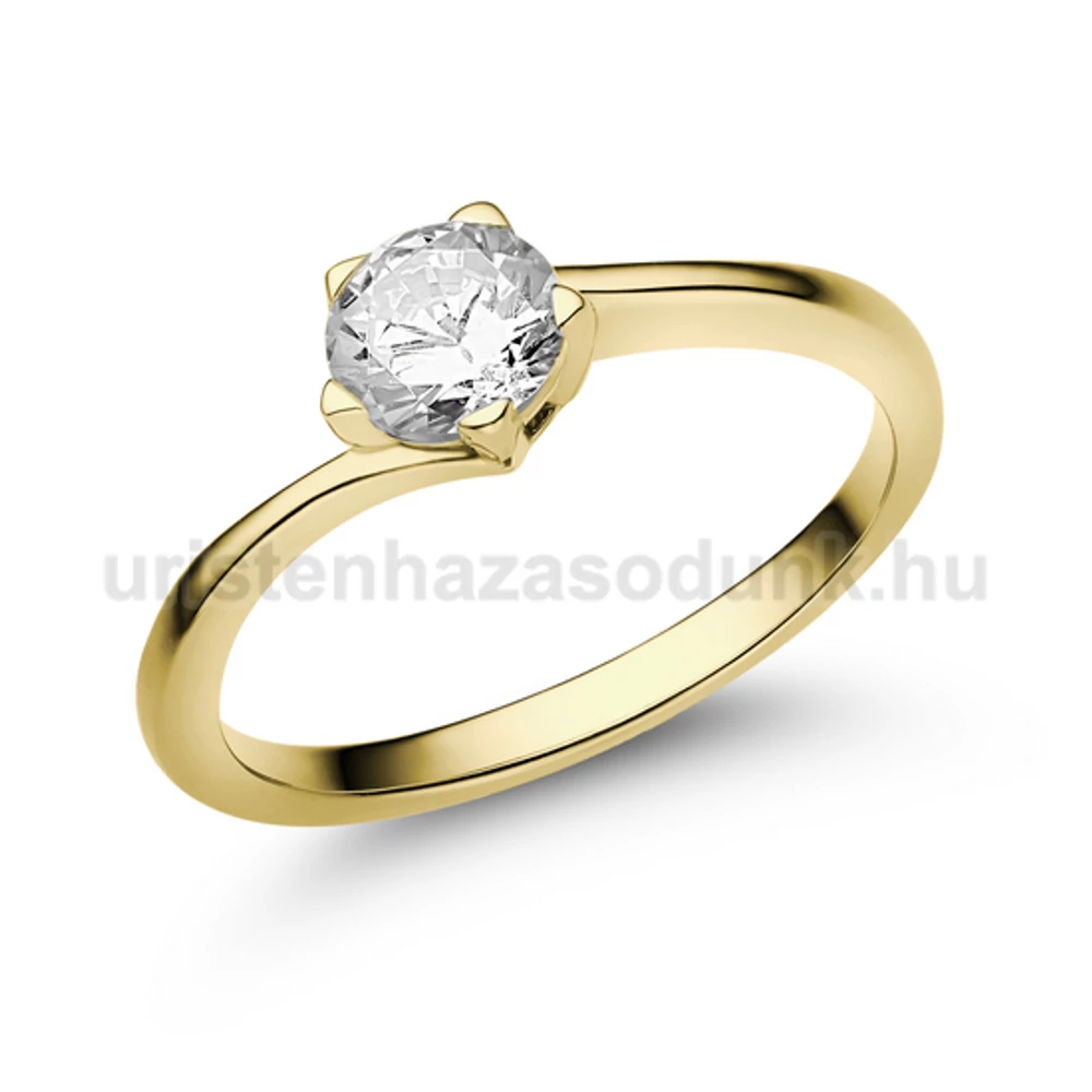 E214SB50 - GYÉMÁNT:  0.50 CT (=mm5.0Ø) Eljegyzési Gyűrű