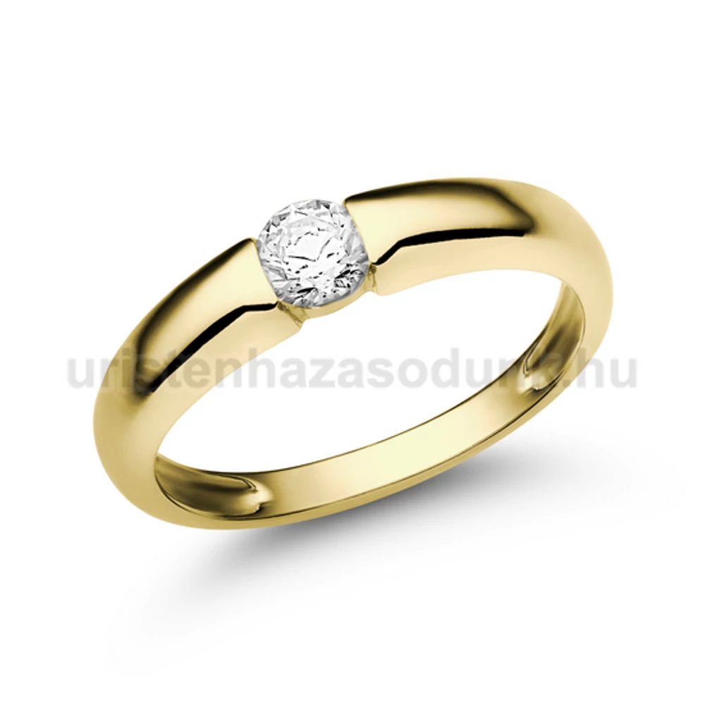 E22SB26 - GYÉMÁNT:  0.26 CT (=4.05mm Ø) Eljegyzési Gyűrű