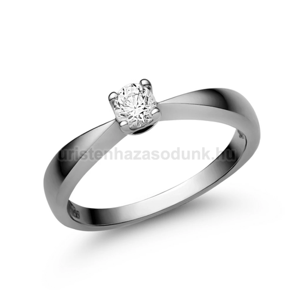 E2FB20 - GYÉMÁNT:  0.20 CT (=3.7mm Ø) Eljegyzési Gyűrű