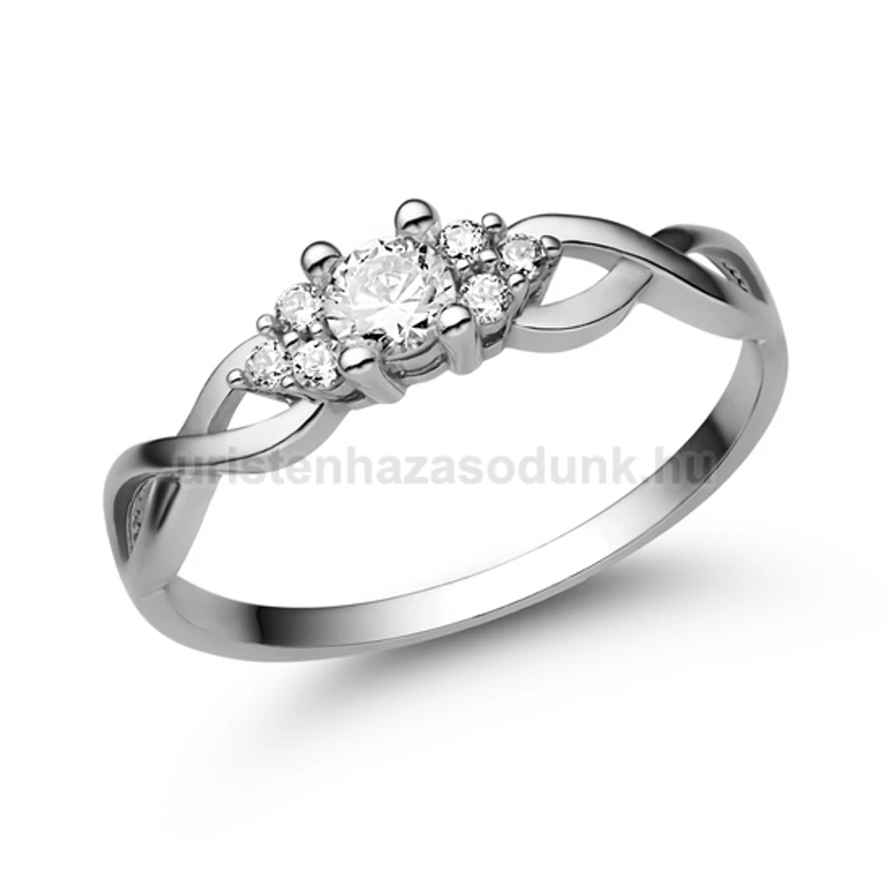 E301FB28 - GYÉMÁNT:  0.28 CT (=3.6mm Ø) Eljegyzési Gyűrű