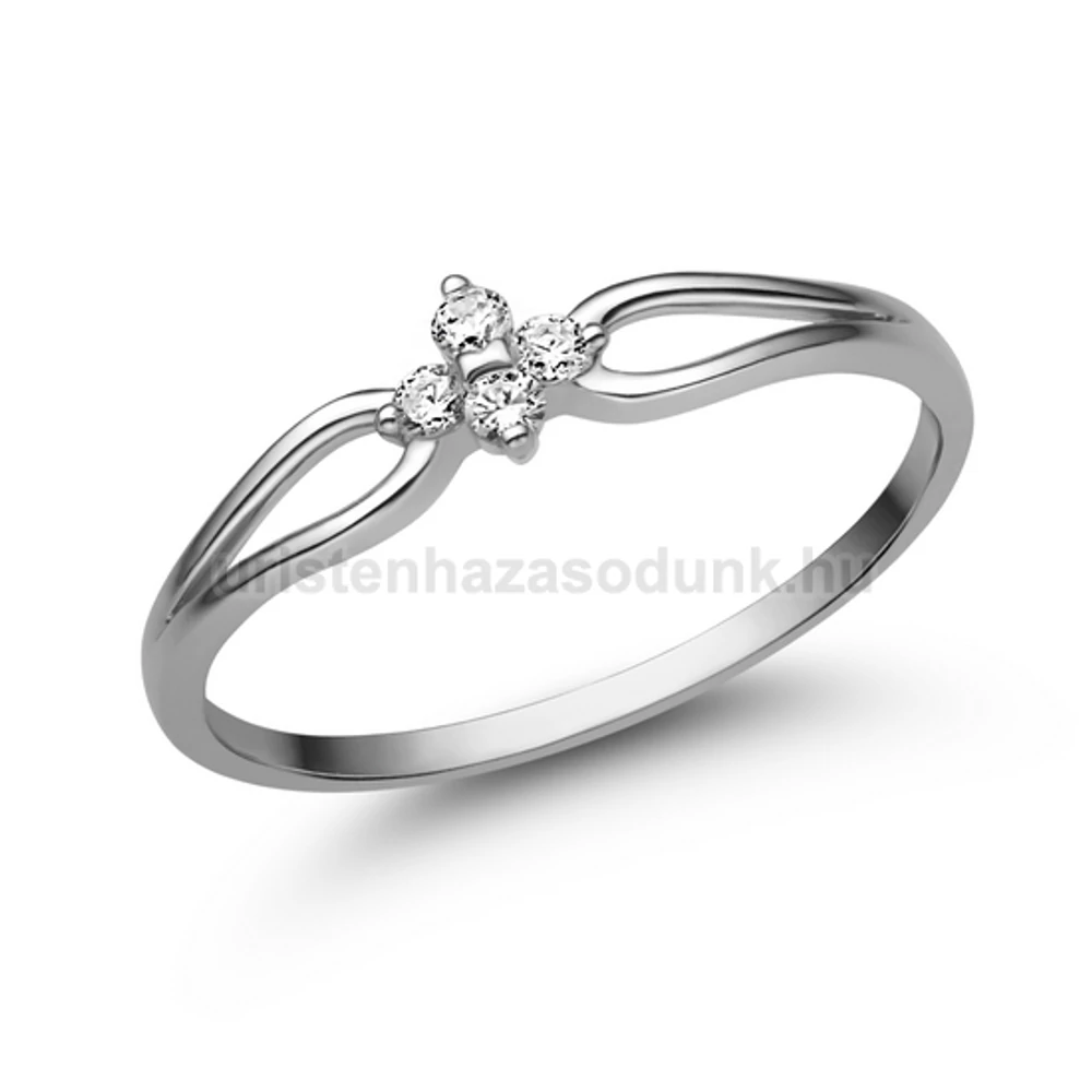 E305.2FB12 - GYÉMÁNT:  0.12 CT (=2.00mm Ø) Eljegyzési Gyűrű