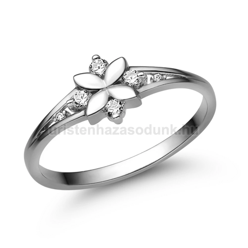E308FB14 - GYÉMÁNT:  0.14 CT (2.0mm Ø) Eljegyzési Gyűrű