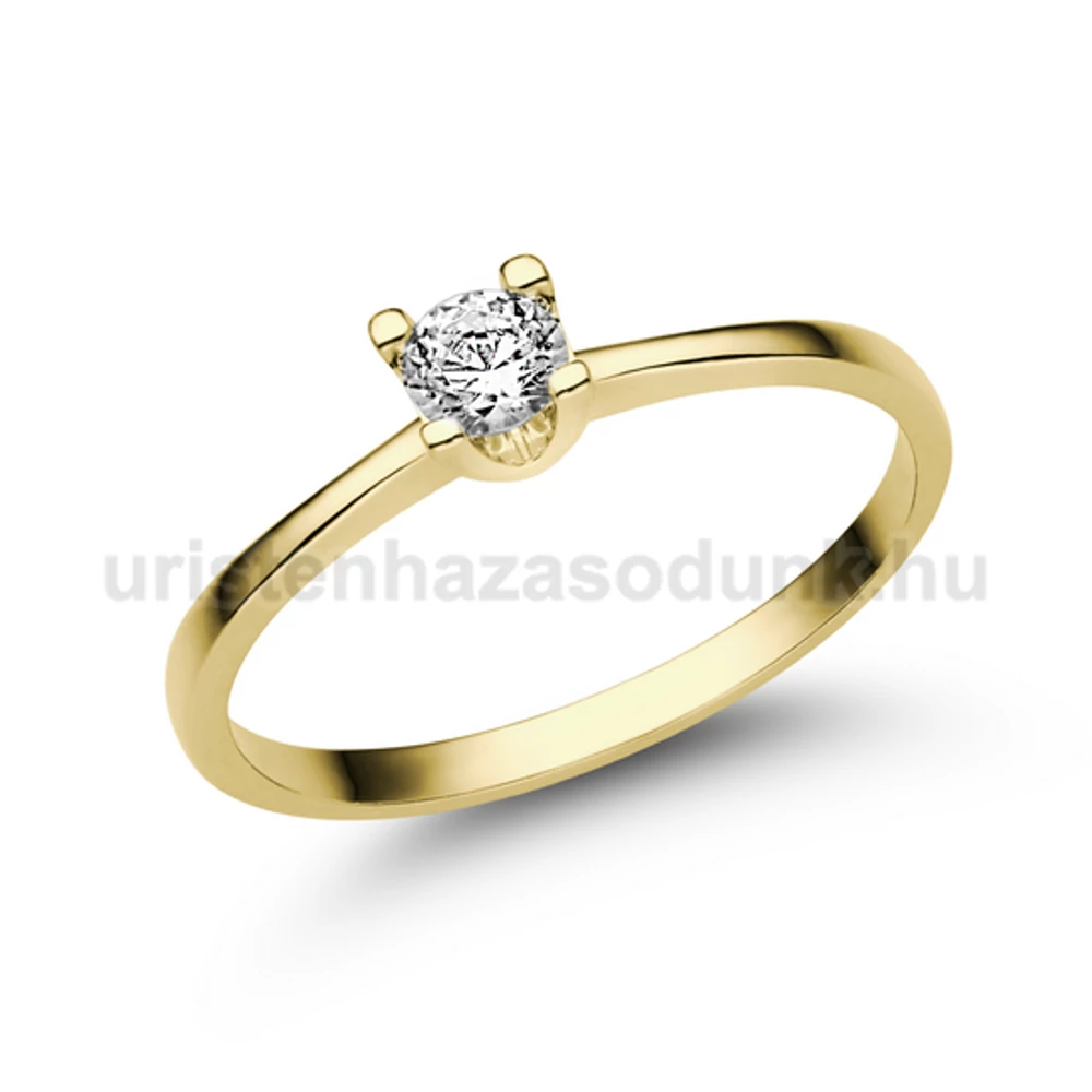 E309SB18 - GYÉMÁNT:  0.18 CT (=3.6mm Ø) Eljegyzési Gyűrű