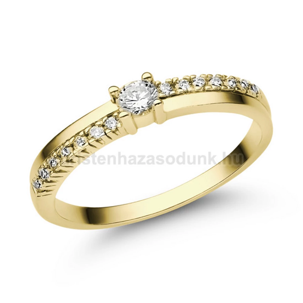 E311SLB23 Labor Gyémánt Eljegyzési gyűrű – 0.23 CT (=3.25 mm Ø)