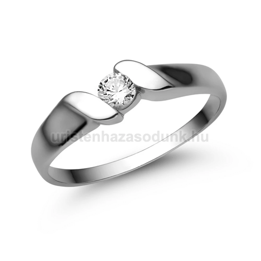 E332FB16 - GYÉMÁNT:  0.16 CT (=3.5mm Ø) Eljegyzési Gyűrű