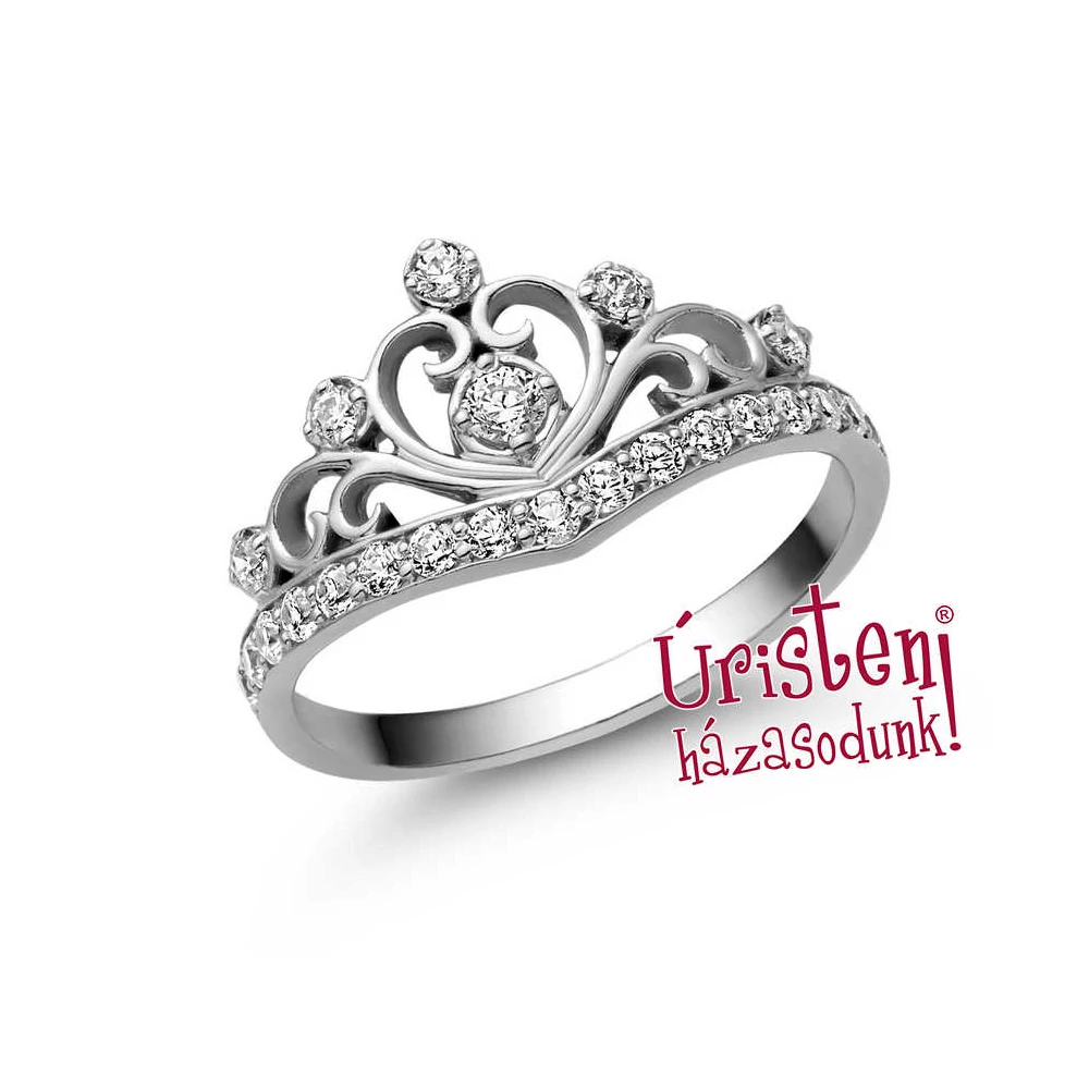 E901FB39 - GYÉMÁNT: 0,39ct (=2.50 mm Ø) Eljegyzési Gyűrű
