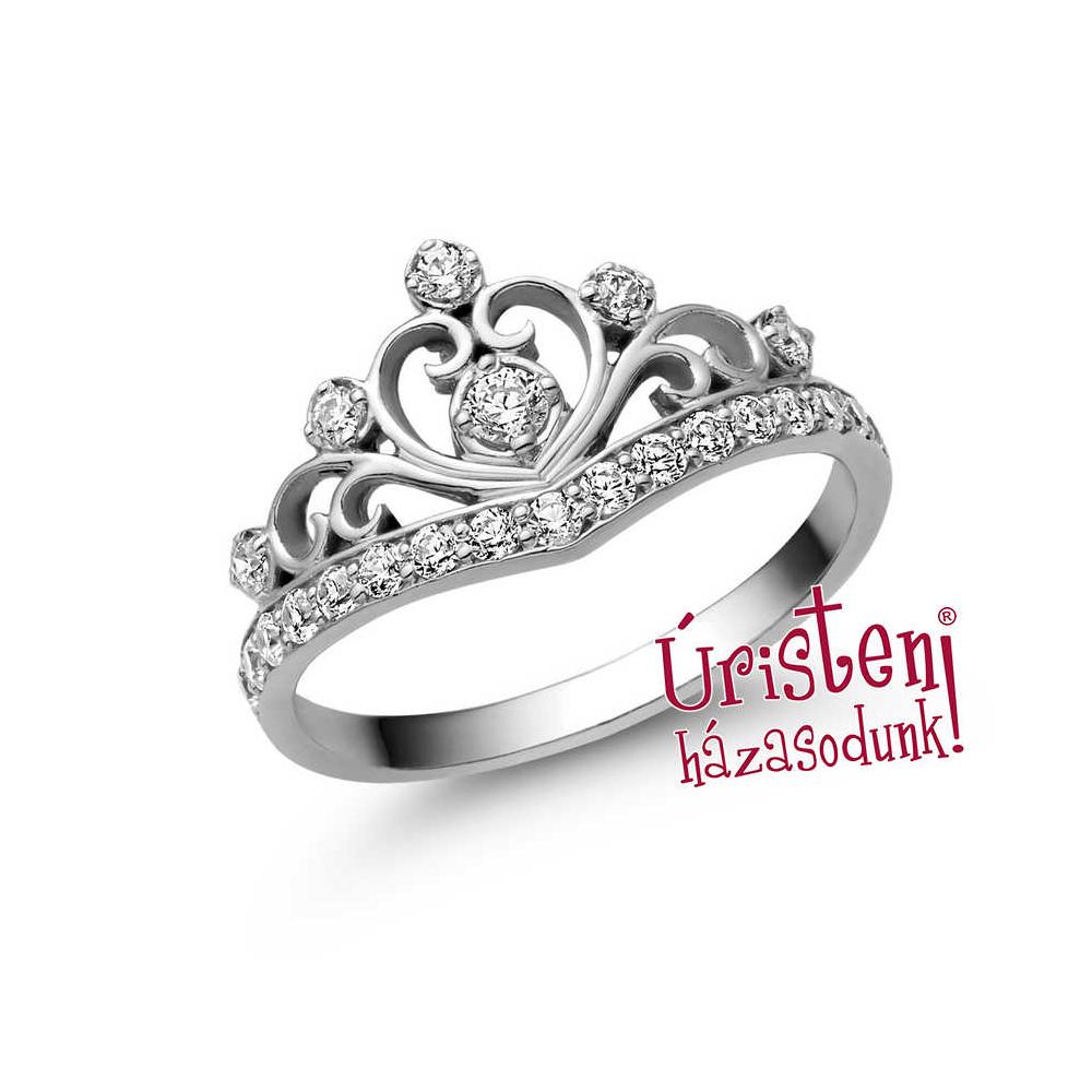E901FB39 - GYÉMÁNT: 0,39ct (=2.50 mm Ø) Eljegyzési Gyűrű