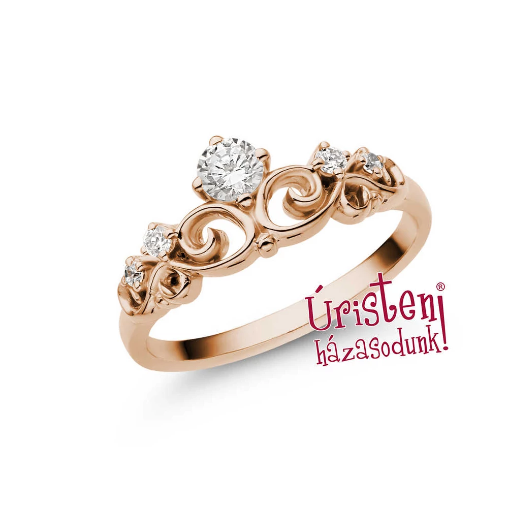 E902RB23 - GYÉMÁNT:  0.23 CT (=3.50mm Ø) Eljegyzési Gyűrű