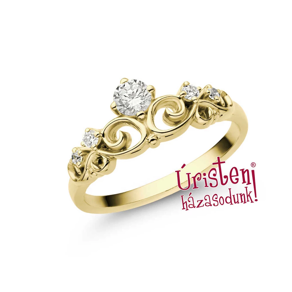 E902SB23 - GYÉMÁNT:  0.23 CT (=3.50mm Ø) Eljegyzési Gyűrű