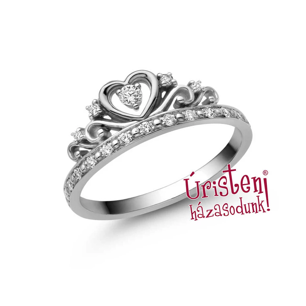 E903FB15 - GYÉMÁNT: 0,15ct (=2.00mm Ø) Eljegyzési Gyűrű