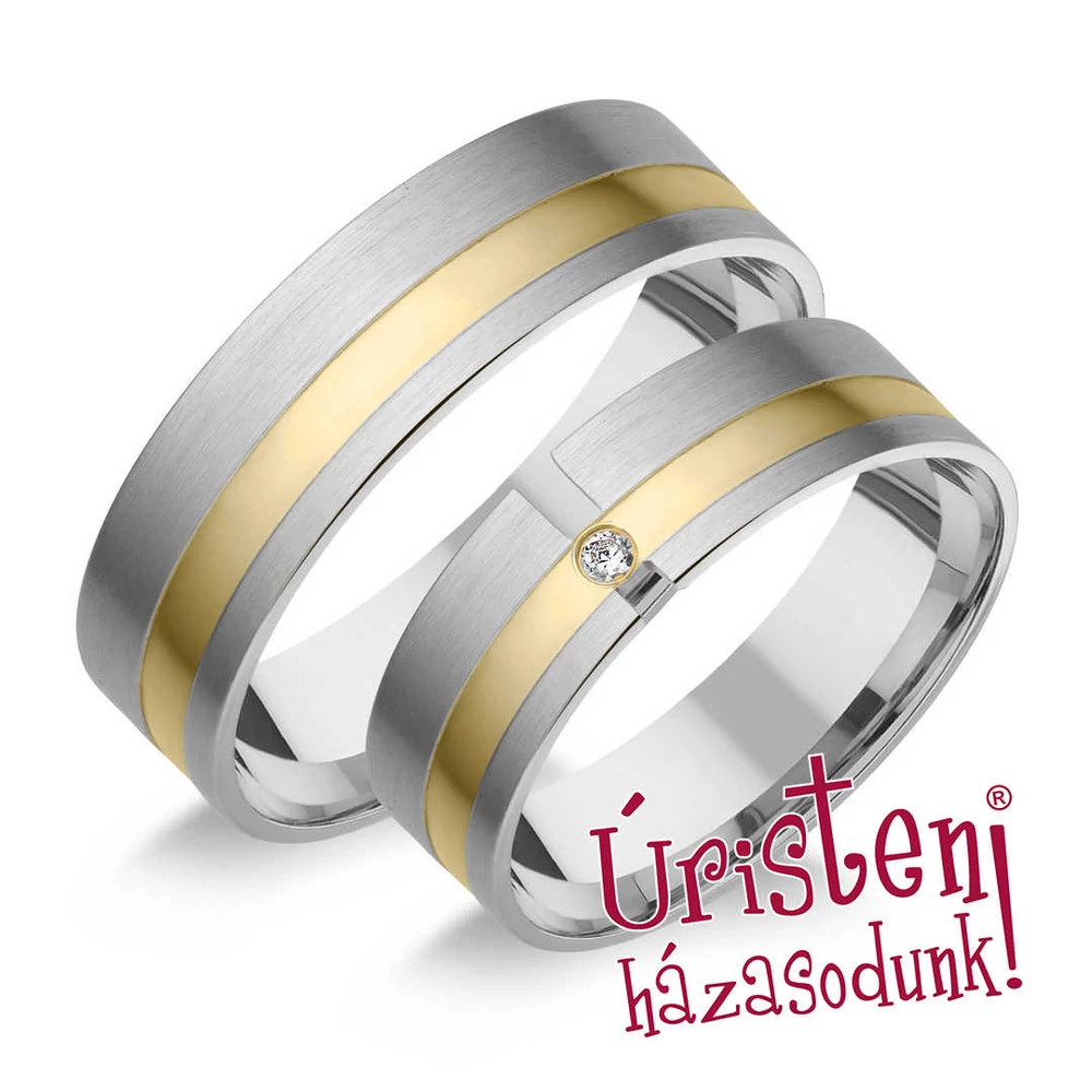 HR112B KARIKAGYŰRŰ GYÉMÁNT KŐVEL