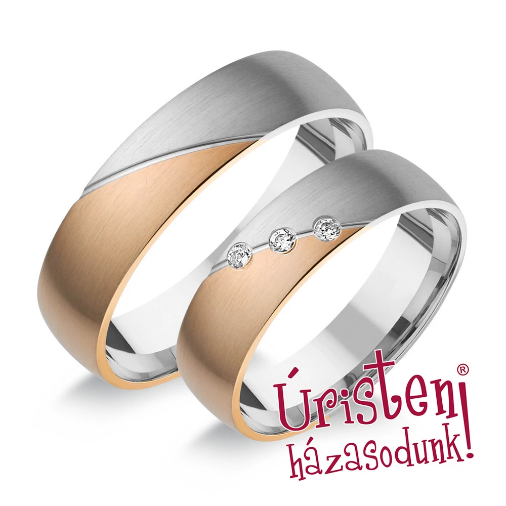 HR193B KARIKAGYŰRŰ GYÉMÁNT KÖVEKKEL