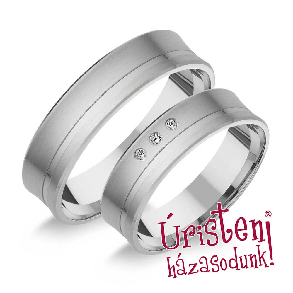 HR194B KARIKAGYŰRŰ GYÉMÁNT KÖVEKKEL