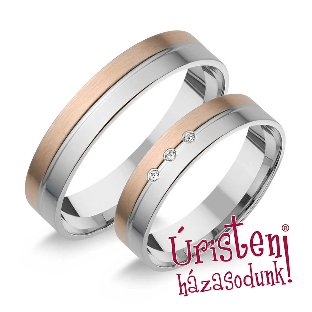HR196B KARIKAGYŰRŰ GYÉMÁNT KÖVEKKEL