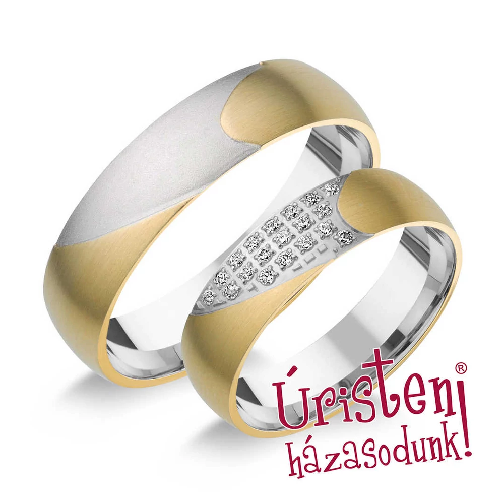 HR216B KARIKAGYŰRŰ GYÉMÁNT KÖVEKKEL