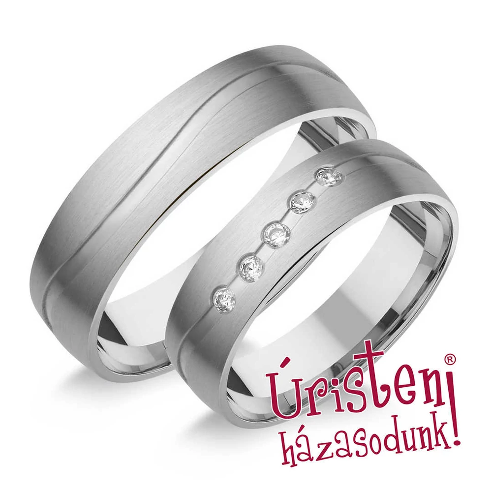 HR49B KARIKAGYŰRŰ GYÉMÁNT KÖVEKKEL