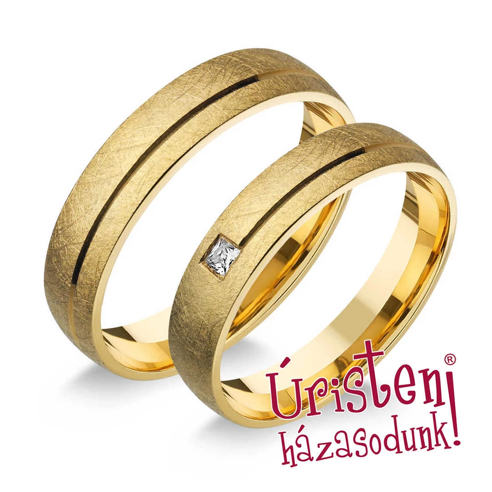 UH719B KARIKAGYŰRŰ GYÉMÁNT KŐVEL