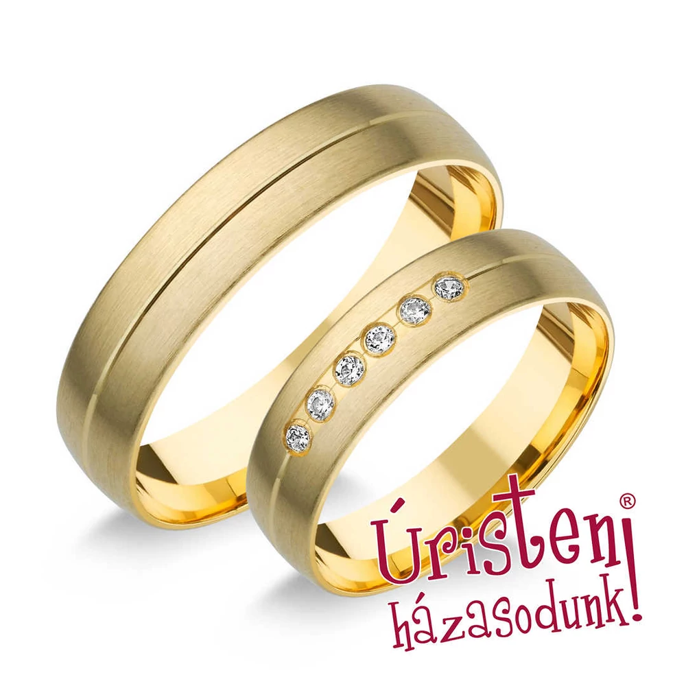UHC8B KARIKAGYŰRŰ GYÉMÁNT KÖVEKKEL