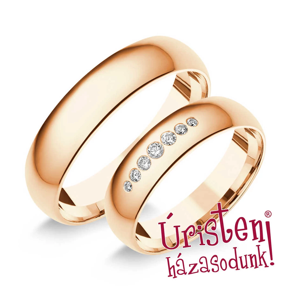 5RD7C KLASSZIKUS KARIKAGYŰRŰ CIRKÓNIA KÖVEKKEL