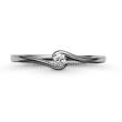 E105FB07 - GYÉMÁNT:  0.07 CT (=2.6mm Ø) Eljegyzési Gyűrű