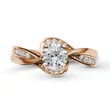 E108RB86 - GYÉMÁNT:  0.86 CT (5.5 mm Ø) Eljegyzési Gyűrű