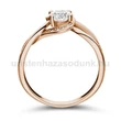 E108RB86 - GYÉMÁNT:  0.86 CT (5.5 mm Ø) Eljegyzési Gyűrű