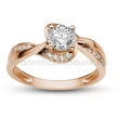 E108RB86 - GYÉMÁNT:  0.86 CT (5.5 mm Ø) Eljegyzési Gyűrű