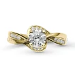 E108SB86 - GYÉMÁNT:  0.86 CT (5.5 mm Ø) Eljegyzési Gyűrű