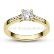 E109SB65 - GYÉMÁNT:  0.65 CT (5.0 mm Ø) Eljegyzési Gyűrű
