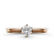 E114RB35 - GYÉMÁNT:  0.35 CT (=4.5mm Ø) Eljegyzési Gyűrű