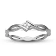 E11FB14 - GYÉMÁNT:  0.14 CT (=3.0mm Ø) Eljegyzési Gyűrű