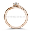 E120RB35 - GYÉMÁNT: 0,35ct (4,5mm Ø) Eljegyzési Gyűrű