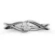 E120FB35 - GYÉMÁNT:  0.35 CT (=4.5mm Ø) Eljegyzési Gyűrű