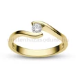 E14SB18 - GYÉMÁNT:  0.18 CT (=3.6mm Ø) Eljegyzési Gyűrű