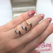 E14FB18 - GYÉMÁNT:  0.18 CT (=3.6mm Ø) Eljegyzési Gyűrű