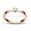 E1RB13 - GYÉMÁNT:  0.13 CT (=3.25mm Ø) Eljegyzési Gyűrű