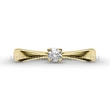 E1SB13 - GYÉMÁNT:  0.13 CT (=3.25mm Ø) Eljegyzési Gyűrű