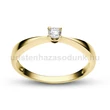 E1SB13 - GYÉMÁNT:  0.13 CT (=3.25mm Ø) Eljegyzési Gyűrű