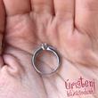E1FB13 - GYÉMÁNT:  0.13 CT (=3.25mm Ø) Eljegyzési Gyűrű