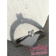 E1FB13 - GYÉMÁNT:  0.13 CT (=3.25mm Ø) Eljegyzési Gyűrű