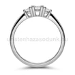 E208FB33 - GYÉMÁNT:  0.33 CT (3.75 mm Ø) Eljegyzési Gyűrű